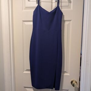 Express Small Cobalt Blue Spaghetti Strap Dress